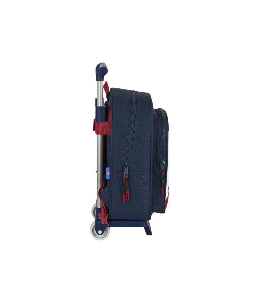 Cartera escolar safta con carro 270x100x330 mm f.c. barcelona corporativa - Imagen 1