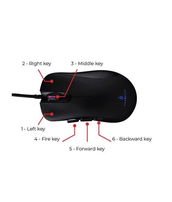 SureFire Condor Claw ratón mano derecha USB tipo A Óptico 6400 DPI - Imagen 10