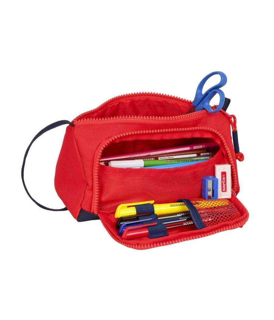 Bolso escolar safta portatodo con bolsillo desplegable vacío 200x85x110 mm seleccion española de futbol - Imagen 1