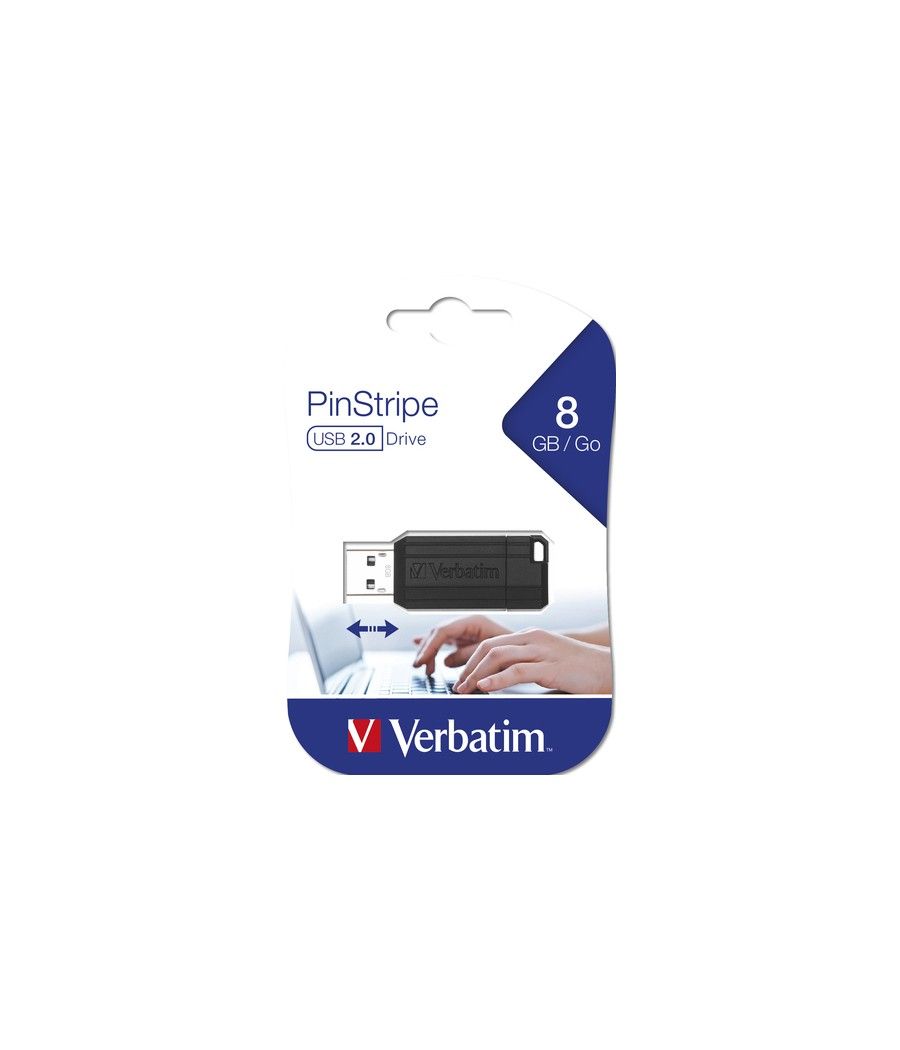 Verbatim PinStripe - Unidad USB de 8 GB - Negro - Imagen 5