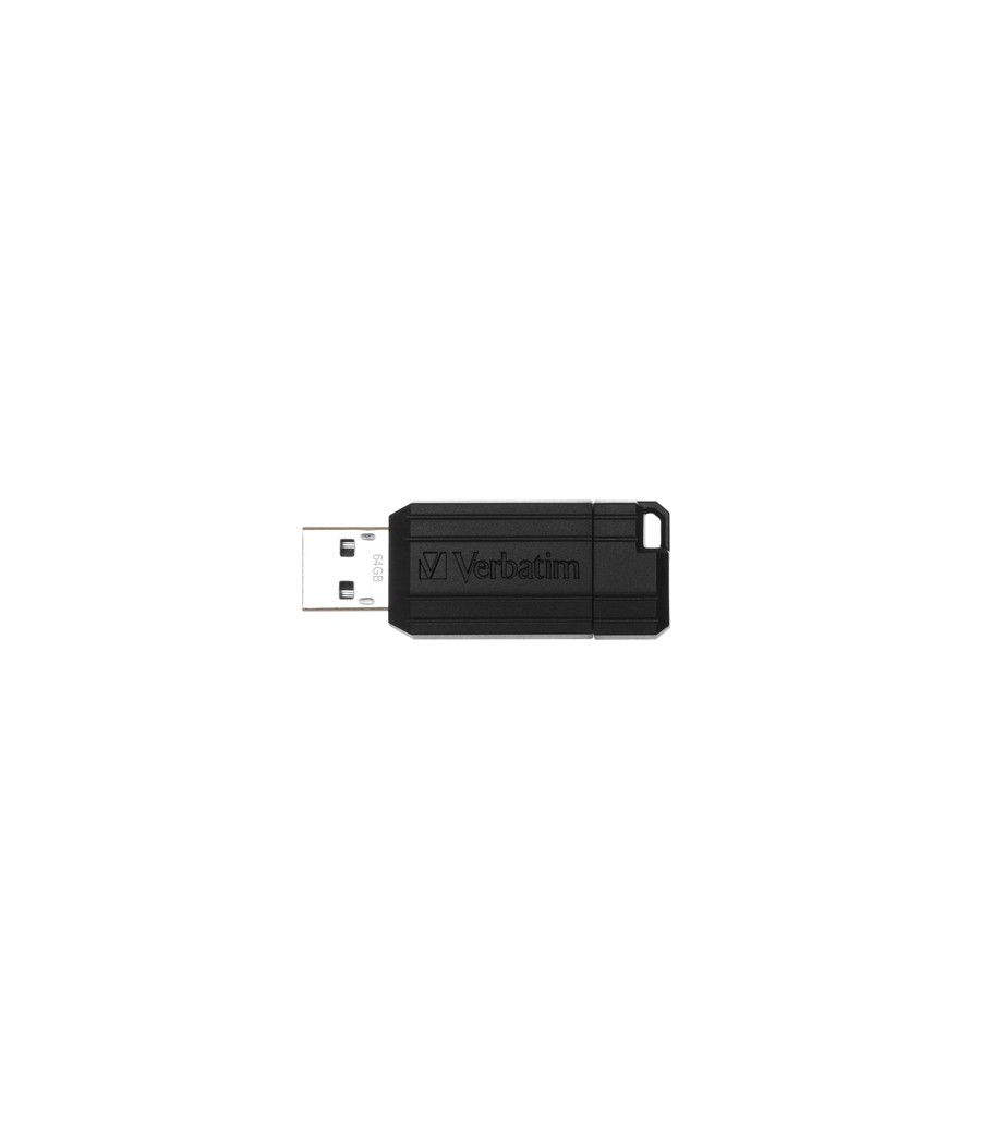 Verbatim PinStripe - Unidad USB de 64 GB - Negro - Imagen 1