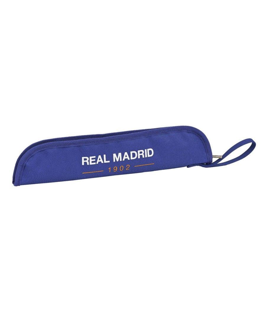 Bolso escolar safta real madrid 1 equipacion 21/22 portatodo portaflauta 370x20x80 mm - Imagen 1