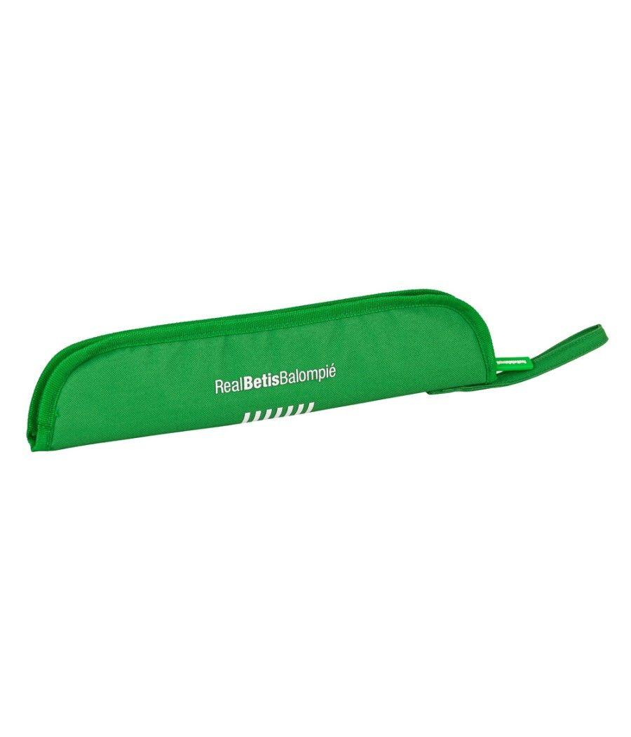 Bolso escolar safta real betis balompie portaflauta 370x20x80 mm - Imagen 1