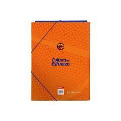 Carpeta gomas safta folio solapas valencia basket club 260x25x335 mm - Imagen 1