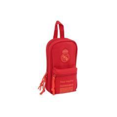 Plumier escolar safta real madrid 3 equipacion 18/19 mochila con 4 portatodos vacíos 120x50x230 mm - Imagen 1