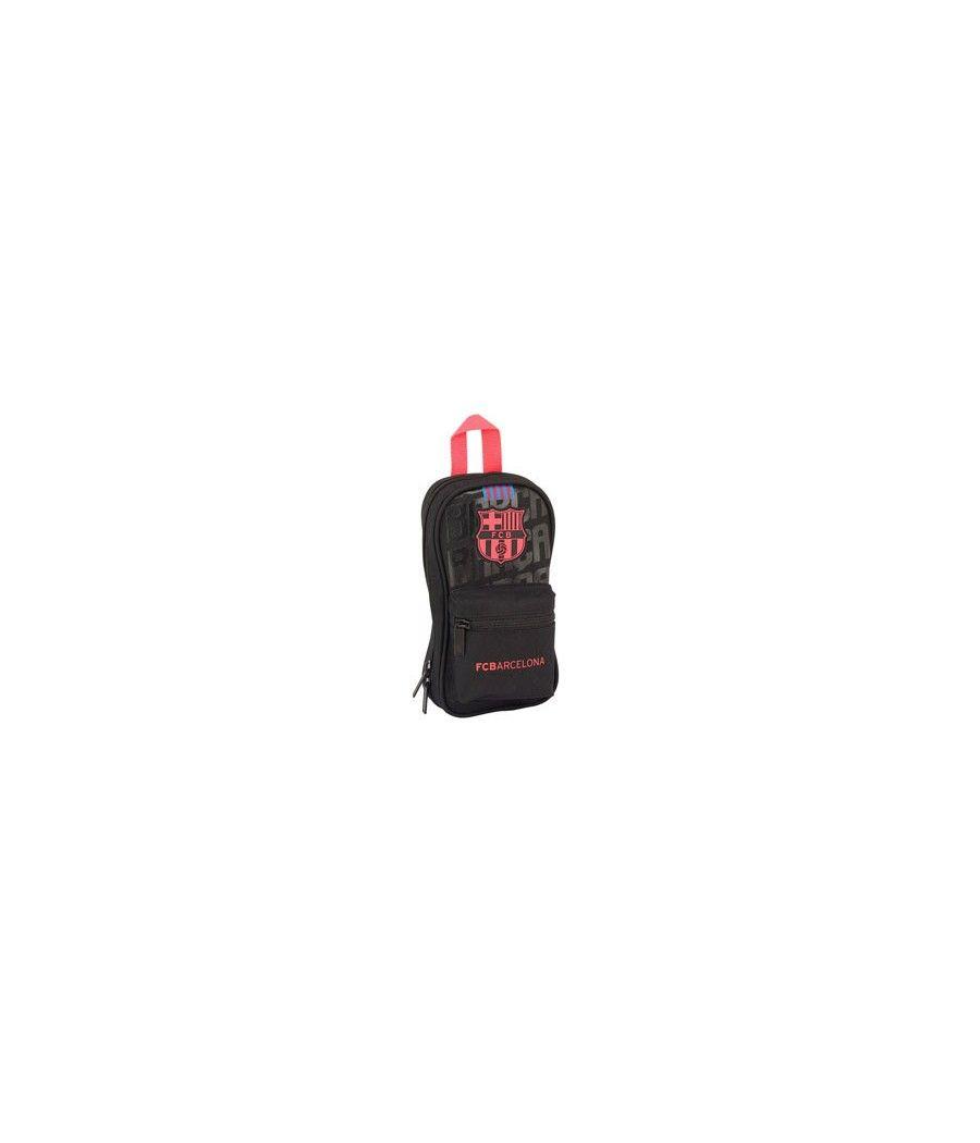 Plumier escolar safta f.c. barcelona 3 equipacion 18/19 mochila con 4 portatodos llenos 120x50x230 mm - Imagen 1