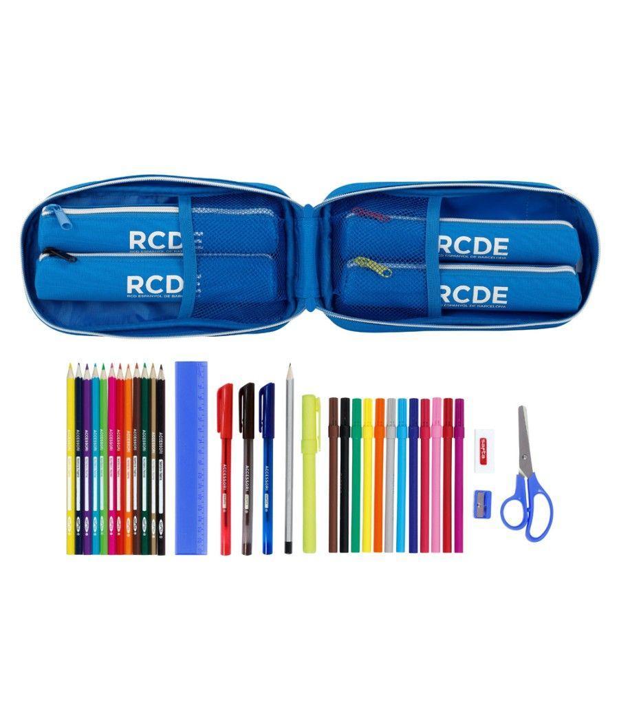 Plumier escolar safta r.c.d. español mochila con 4 portatodos llenos 120x50x230 mm - Imagen 1