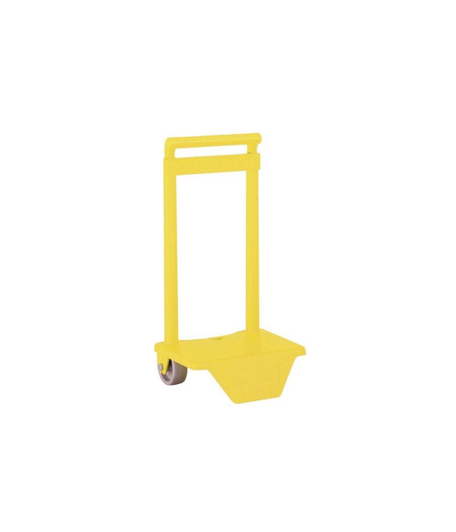 Carro escolar safta portamochila amarillo - Imagen 1