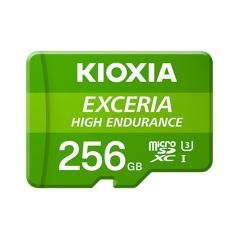 Tarjeta memoria micro secure digital sd kioxia 256gb exceria high endurance uhs - i c10 r98 con adaptador - Imagen 1