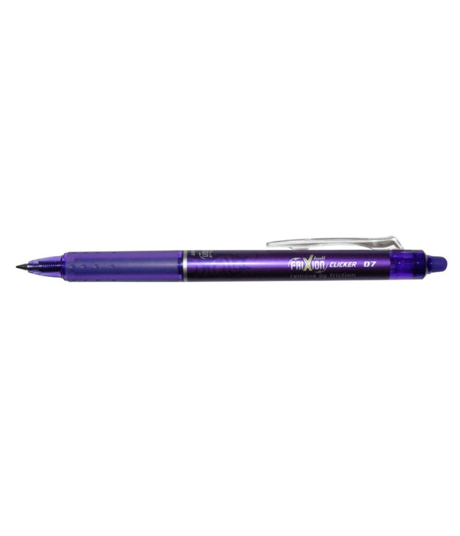 Bolígrafo pilot frixion clicker borrable 0,7 mm color violeta en blister PACK 12 UNIDADES - Imagen 1
