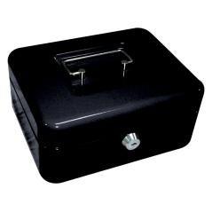 Caja caudales q-connect 8\" 200x160x90 mm negra con portamonedas - Imagen 1