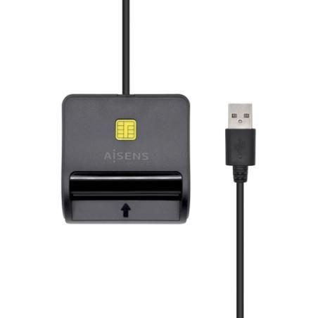 Lector tarjeta dni aisens ascr-sn01-bk negro