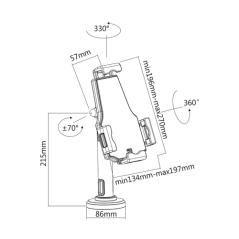 Soporte para tablet con antirrobo aisens ms1p02-111/ negro - Imagen 8