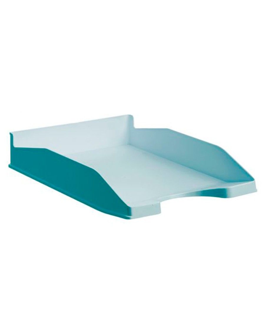 Bandeja sobremesa archivo 2000 ecogreen plástico 100% reciclado apilable formatos din a4 y folio color azul - Imagen 1