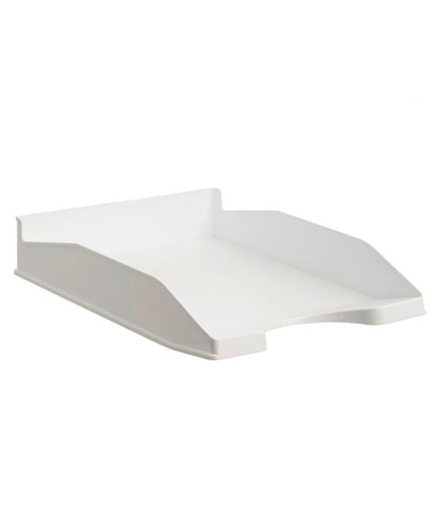 Bandeja sobremesa archivo 2000 ecogreen plástico 100% reciclado apilable formatos din a4 y folio color blanco - Imagen 1