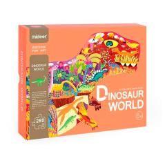 Puzle mideer mundo de dinosaurios con forma animal grande 280 piezas - Imagen 2