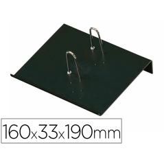 Portacalendario plástico faibo para bloc bufete 100% reciclable color negro 160x33x190 mm - Imagen 2