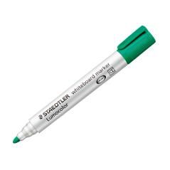 Rotulador staedtler lumocolor 351 para pizarra blanca punta redonda 2 mm recargable color verde claro PACK 10 UNIDADES - Imagen 