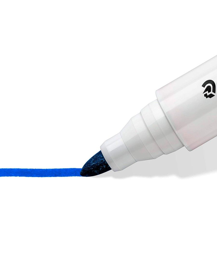 Rotulador staedtler lumocolor 351 para pizarra blanca punta redonda 2 mm recargable color azul PACK 10 UNIDADES - Imagen 5
