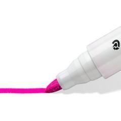 Rotulador staedtler lumocolor 351 para pizarra blanca punta redonda 2 mm recargable color rosa PACK 10 UNIDADES - Imagen 5