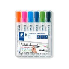 Rotulador staedtler lumocolor 351 para pizarra blanca punta redonda 2 mm recargable estuche 6 unidades colores - Imagen 3