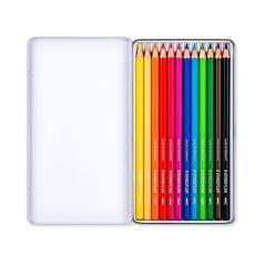 Lápices de colores staedtler acuarelables caja metal de 12 colores surtidos - Imagen 4