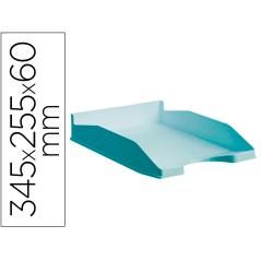 Bandeja sobremesa archivo 2000 ecogreen plástico 100% reciclado apilable formatos din a4 y folio color azul - Imagen 2