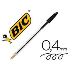 Bolígrafo bic cristal medium negro bolsa de 5 unidades - Imagen 2