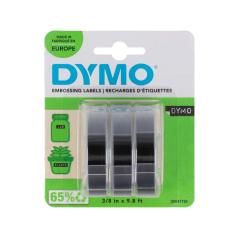 Cinta dymo 3d 9mm x 3mt para rotuladora omega/junior color negro blister 3 unidades - Imagen 3