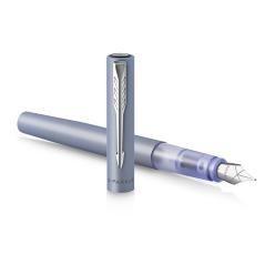 Pluma parker vector xl silver blue plumin f - Imagen 4