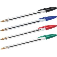 Bolígrafo bic cristal mega tubo 16+4 unidades colores surtidos 8 azules / 5 negros / 4 rojos/ 3 verdes - Imagen 4