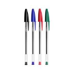 Bolígrafo bic cristal mega tubo 16+4 unidades colores surtidos 8 azules / 5 negros / 4 rojos/ 3 verdes - Imagen 6