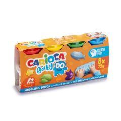 Pasta de modelar carioca baby dough bote 75 g set de 8 colores surtidos - Imagen 3