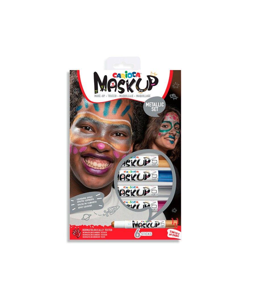 Barra de maquillaje carioca mask up metallic caja de 6 colores surtidos - Imagen 3