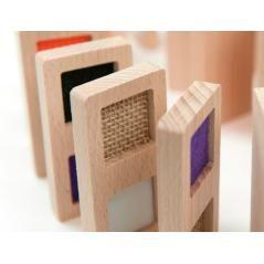Juego didactico andreutoys domino sensorial texturas madera 28 piezas - Imagen 5