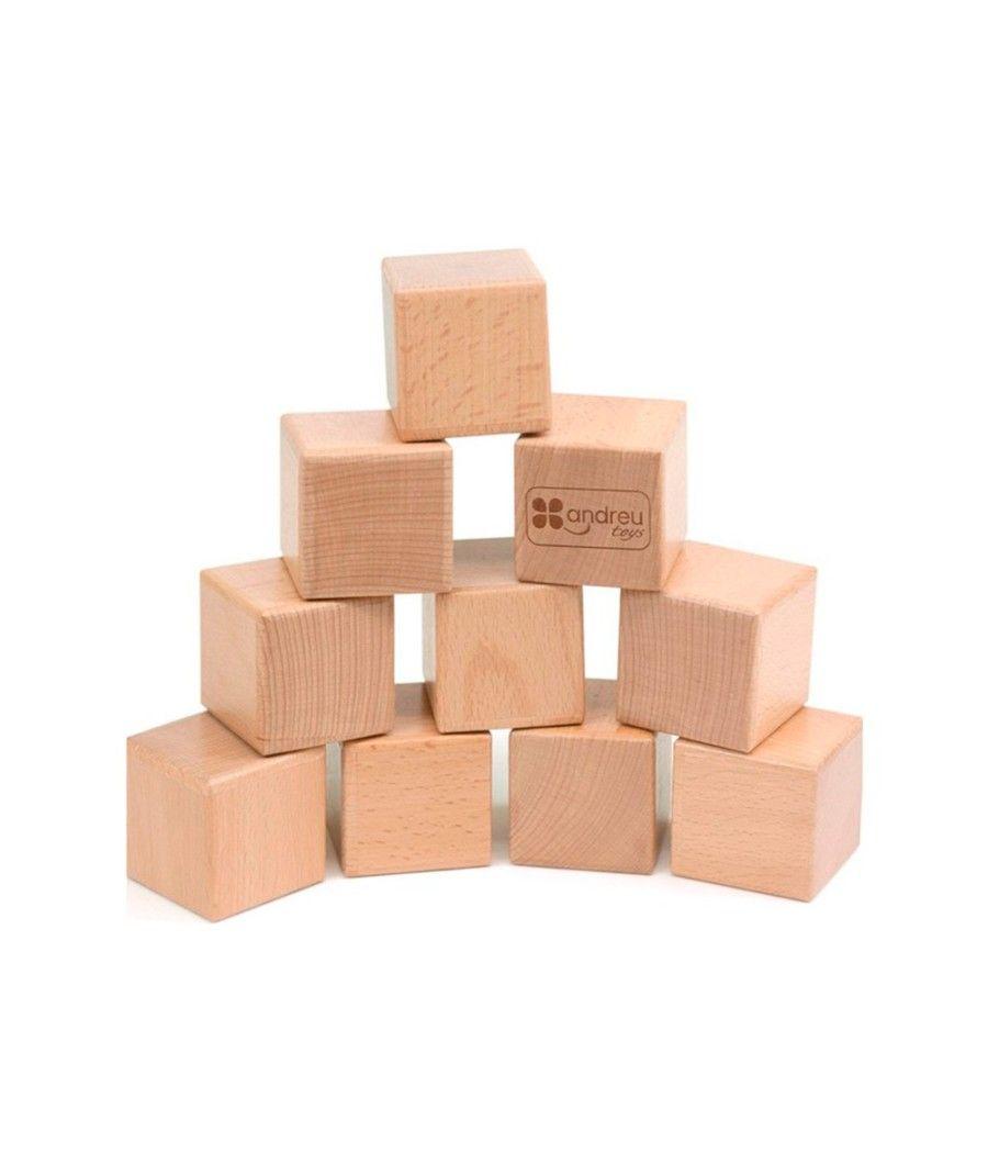 Juego didactico andreutoys 10 cubos sensoriales con sonido madera - Imagen 2