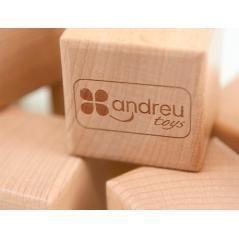 Juego didactico andreutoys 10 cubos sensoriales con sonido madera - Imagen 5