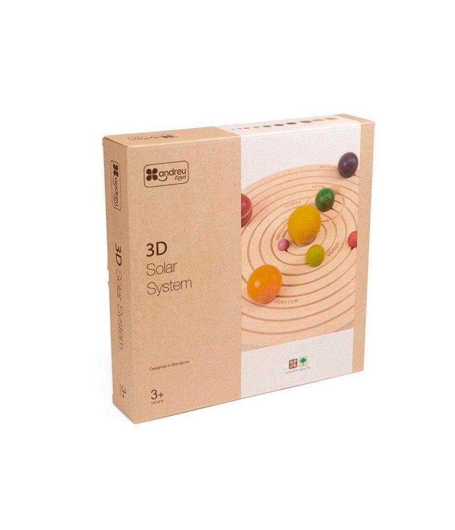 Juego didactico andreutoys sistema solar 3d madera - Imagen 1