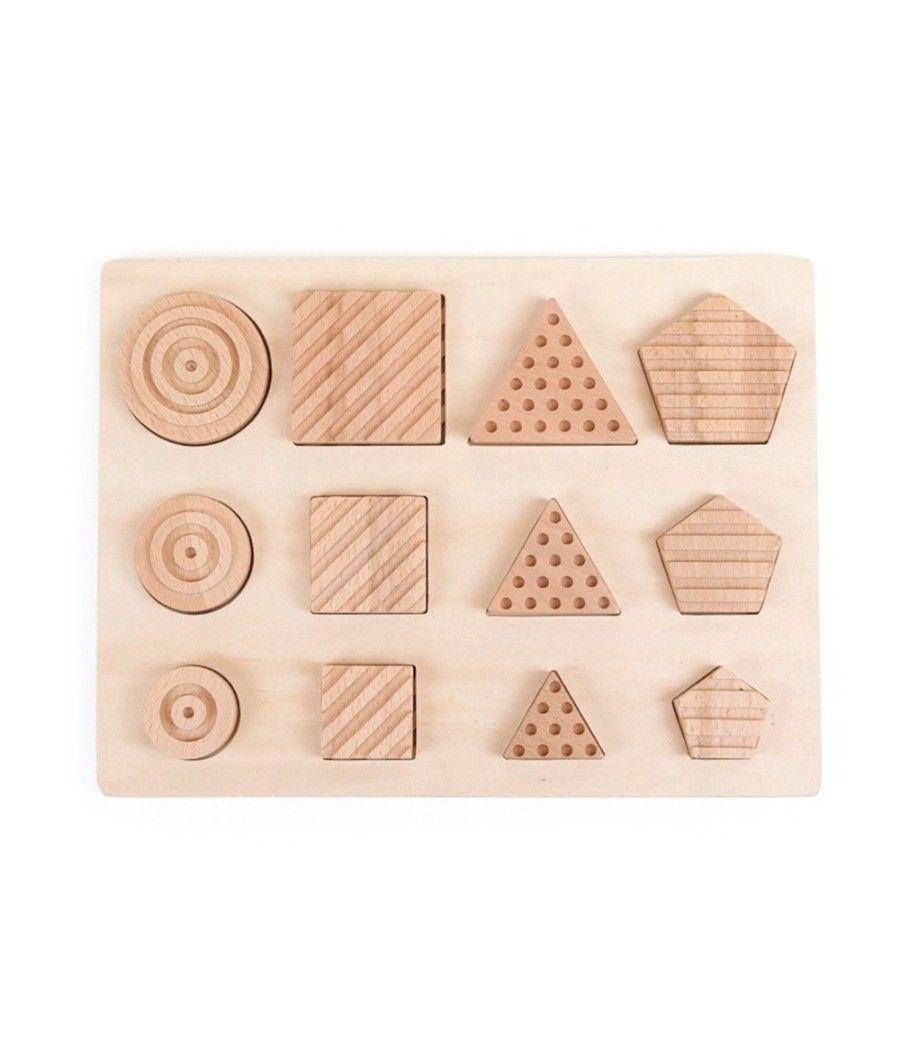 Juego didactico andreutoys formas geosensoriales madera 12 piezas - Imagen 3