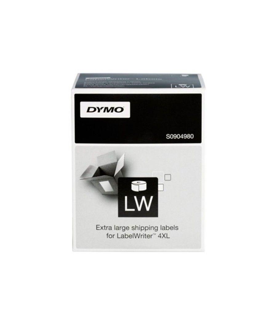 Etiqueta adhesiva dymo labelwriter para envio 104x159 mm blanca para impresoras 4xl/5xl rollo de 220 unidades - Imagen 3
