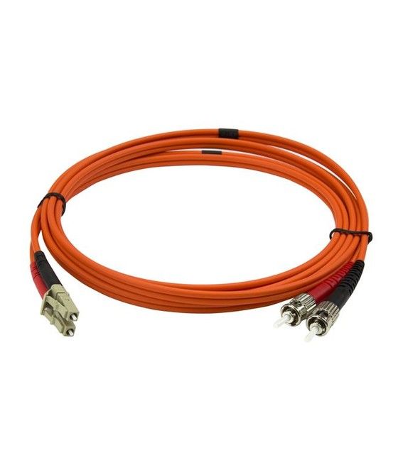 StarTech.com Cable Adaptador de Red de 2m Multimodo Dúplex Fibra Óptica LC-ST 50/125 - Patch Duplex