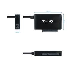 Tooq - adaptador usb 3.0 usb-a a sata para discos duros de 2.5" y 3.5" con alimentador - Imagen 3