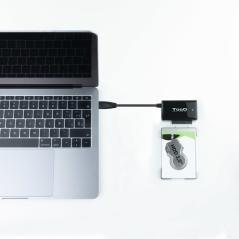 Tooq - adaptador usb 3.0 usb-a a sata para discos duros de 2.5" y 3.5" con alimentador - Imagen 5