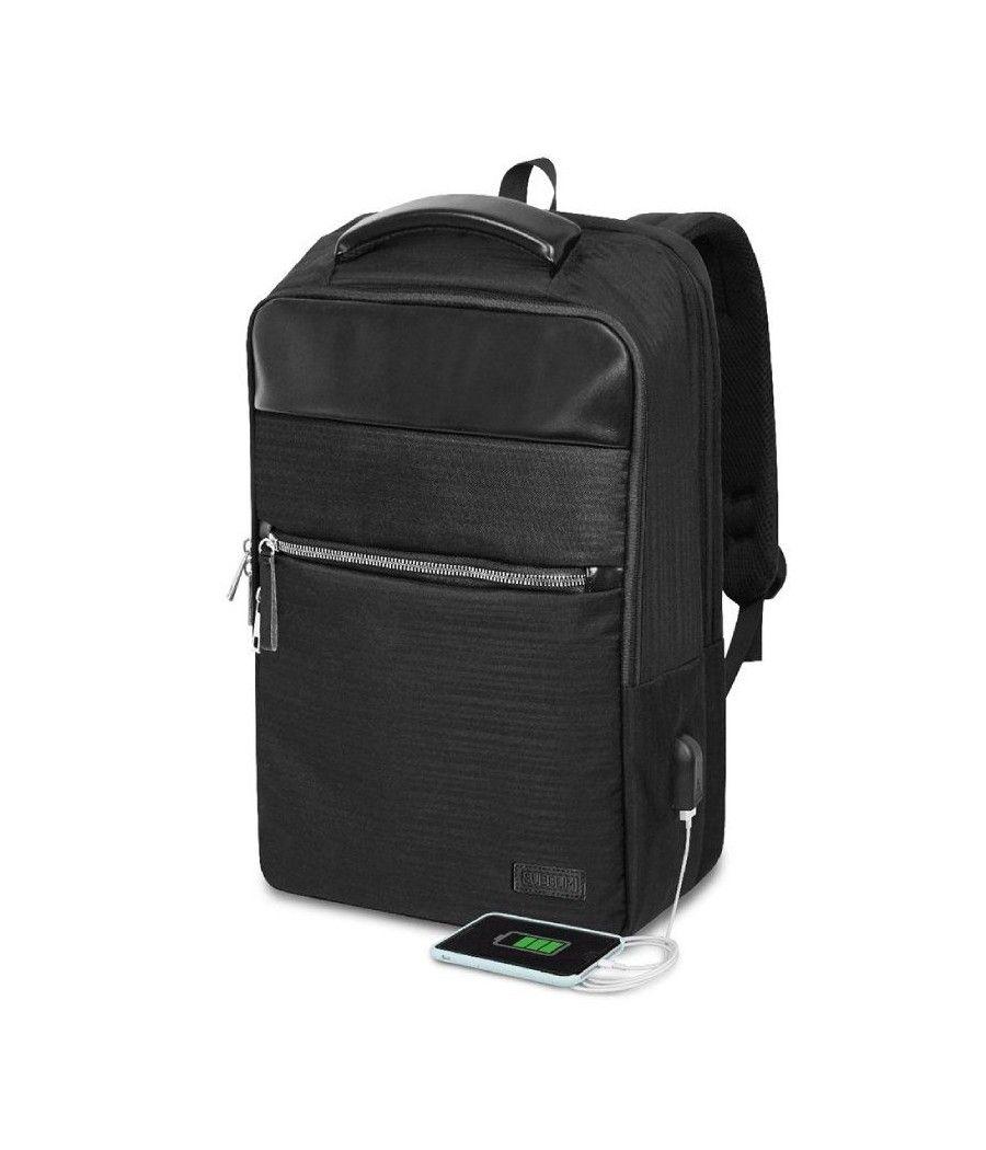 Mochila subblim business v2 ap backpack para portátiles hasta 15.6'/ puerto usb/ negra - Imagen 1