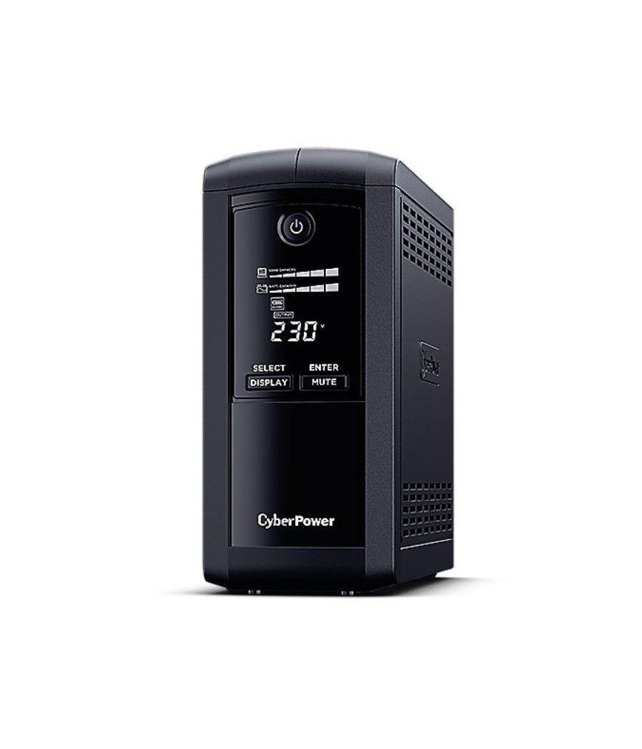 Sai línea interactiva cyberpower vp700elcd/ 700va-390w/ 4 salidas/ formato torre - Imagen 1
