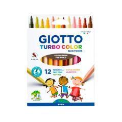 Rotulador giotto turbo color skin tones lavable punta bloqueada caja de 12 colores surtidos PACK 10 UNIDADES - Imagen 3