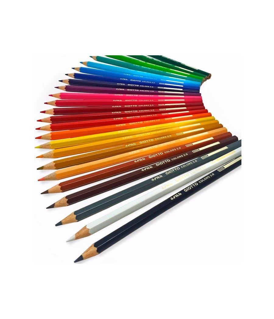Lápices de colores giotto colors 3.0 mina 3 mm caja de 24 colores surtidos PACK 10 UNIDADES - Imagen 6