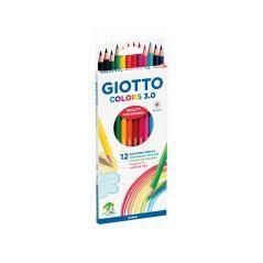 Lápices de colores giotto colors 3.0 mina 3 mm caja de 12 colores surtidos PACK 20 UNIDADES - Imagen 3