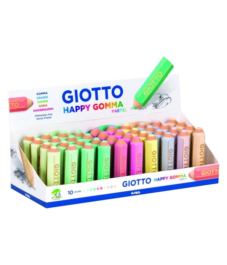 Goma giotto happy gomma pastel forma de lápiz PACK 40 UNIDADES - Imagen 3