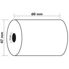 Rollo sumadora exacompta termico 60 mm x 47 mm 55 g/m2 PACK 10 UNIDADES - Imagen 6